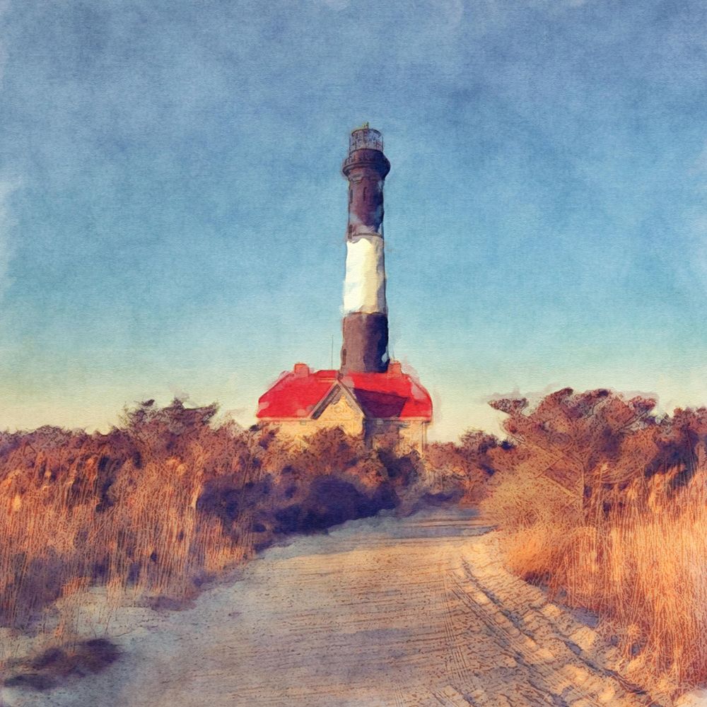 Fire  Island Light art print by Noah Bay for $57.95 CAD