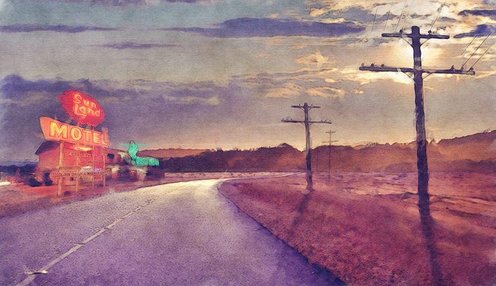 Last  Motel art print by Noah Bay for $57.95 CAD