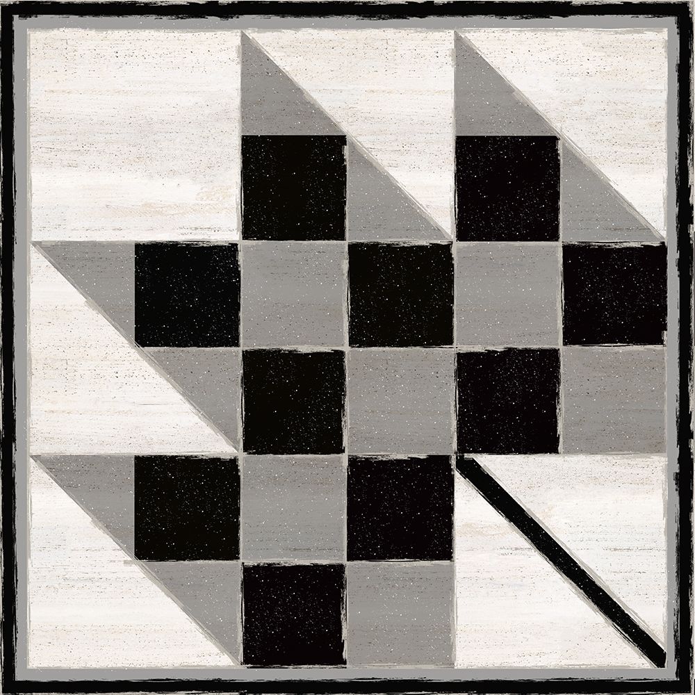 Black  and White Quilt Block VI art print by Tara Reed for $57.95 CAD