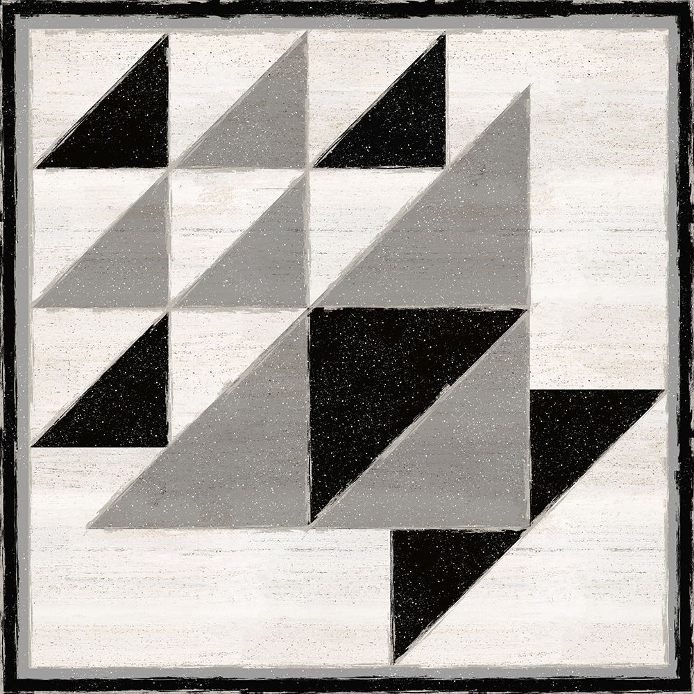 Black  and White Quilt Block VIII art print by Tara Reed for $57.95 CAD