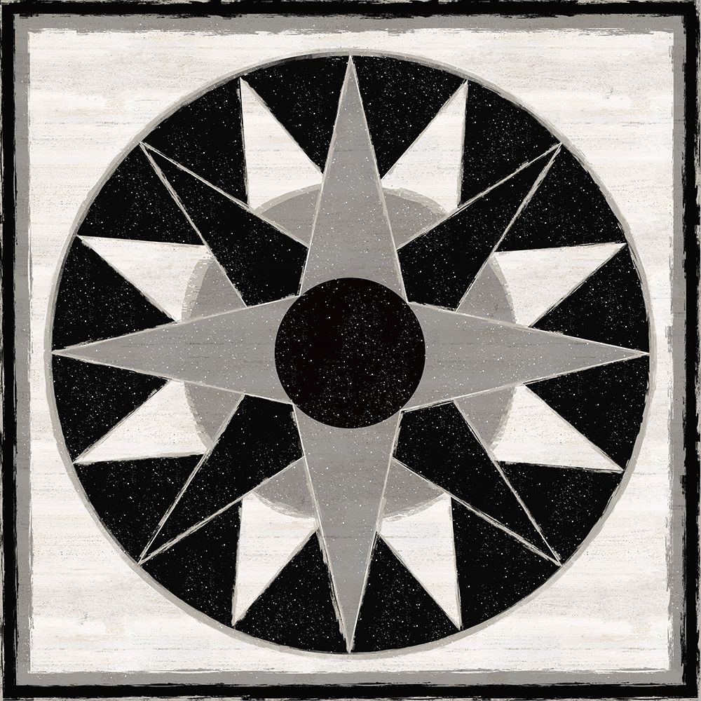 Black  and White Quilt Block X art print by Tara Reed for $57.95 CAD