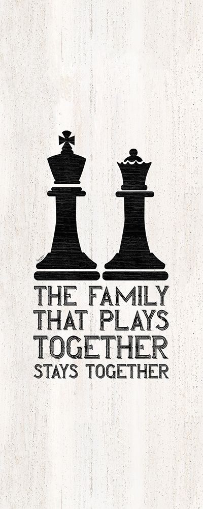 Chess Sentiment vertical II-Family art print by Tara Reed for $57.95 CAD