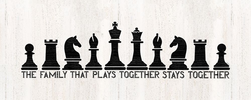 Chess Sentiment panel-Family art print by Tara Reed for $57.95 CAD