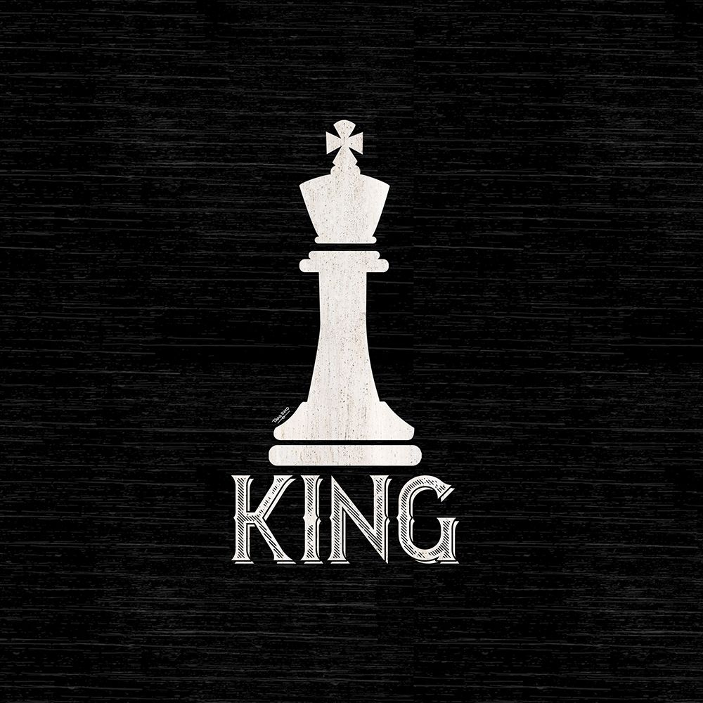 Chess Piece black I-King art print by Tara Reed for $57.95 CAD