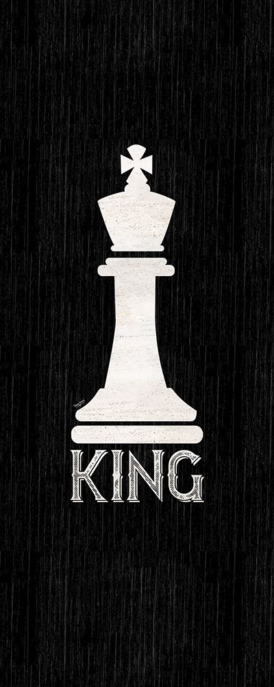 Chess Piece vertical black I-King art print by Tara Reed for $57.95 CAD