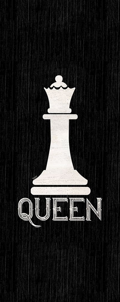 Chess Piece vertical black II-Queen art print by Tara Reed for $57.95 CAD