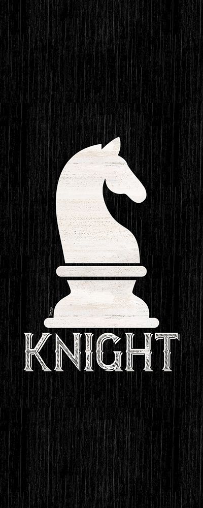 Chess Piece vertical black IV-Knight art print by Tara Reed for $57.95 CAD