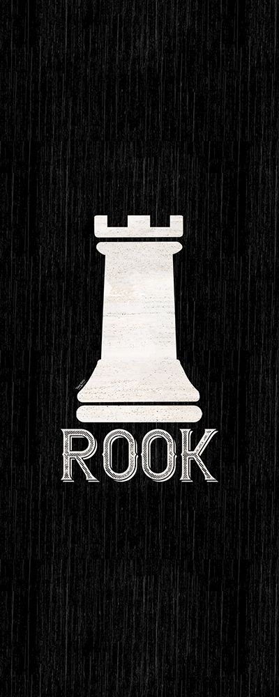 Chess Piece vertical black V-Rook art print by Tara Reed for $57.95 CAD