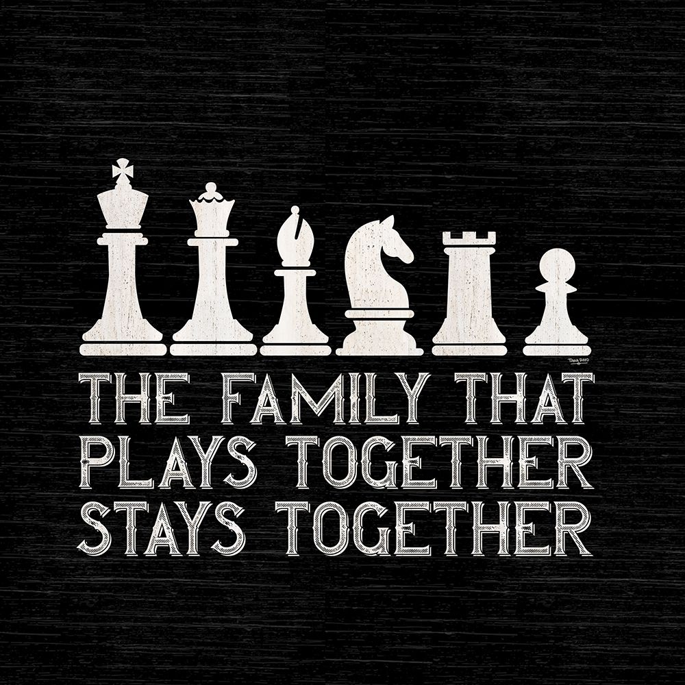 Chess Sentiment black II-Family art print by Tara Reed for $57.95 CAD