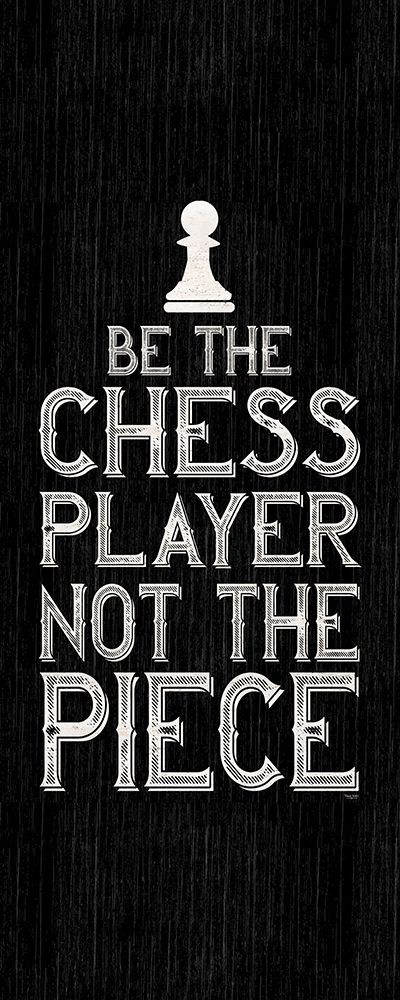 Chess Sentiment vertical black I-Player art print by Tara Reed for $57.95 CAD