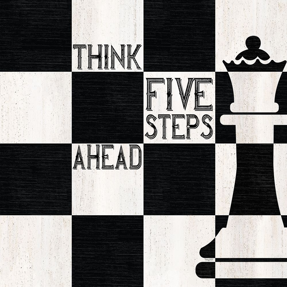 Chessboard Sentiment II-Five Steps art print by Tara Reed for $57.95 CAD