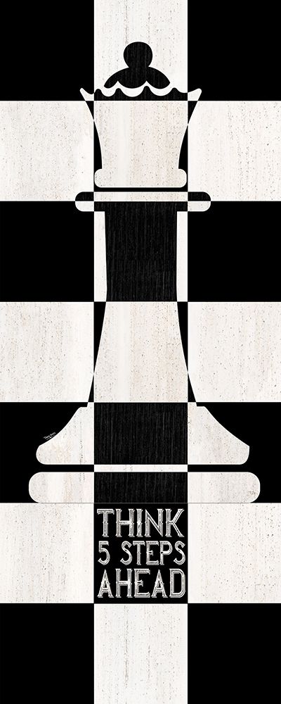 Chessboard Sentiment vertical II-Five Steps art print by Tara Reed for $57.95 CAD