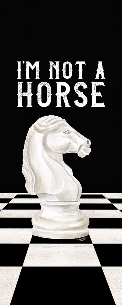 Rather be Playing Chess panel IV-Not a Horse art print by Tara Reed for $57.95 CAD