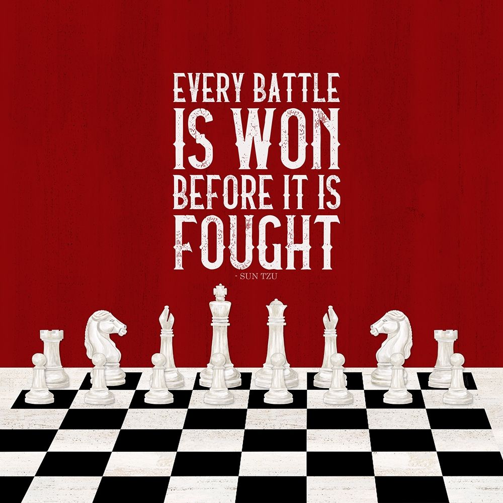 Rather be Playing Chess red I-Every Battle art print by Tara Reed for $57.95 CAD