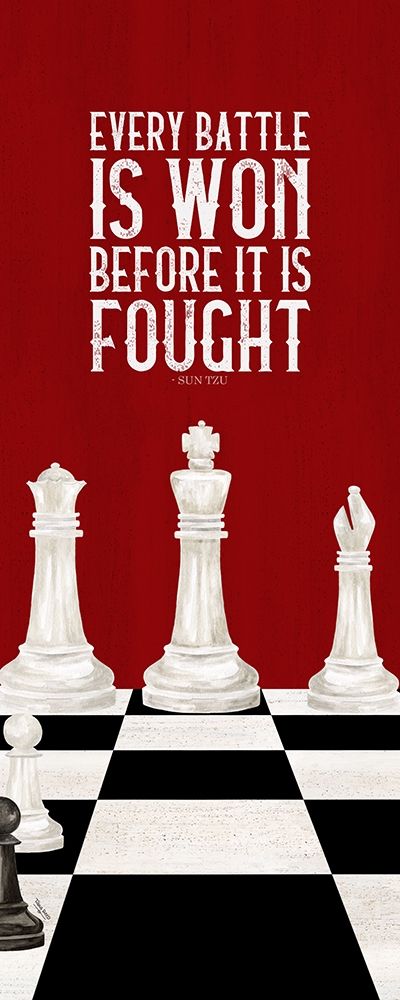 Rather be Playing Chess red panel I-Every Battle art print by Tara Reed for $57.95 CAD