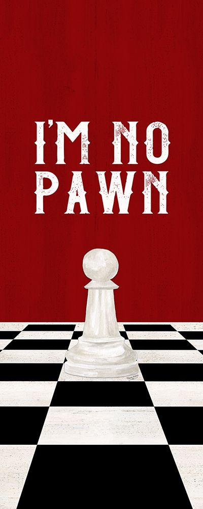 Rather be Playing Chess red panel III-No Pawn art print by Tara Reed for $57.95 CAD