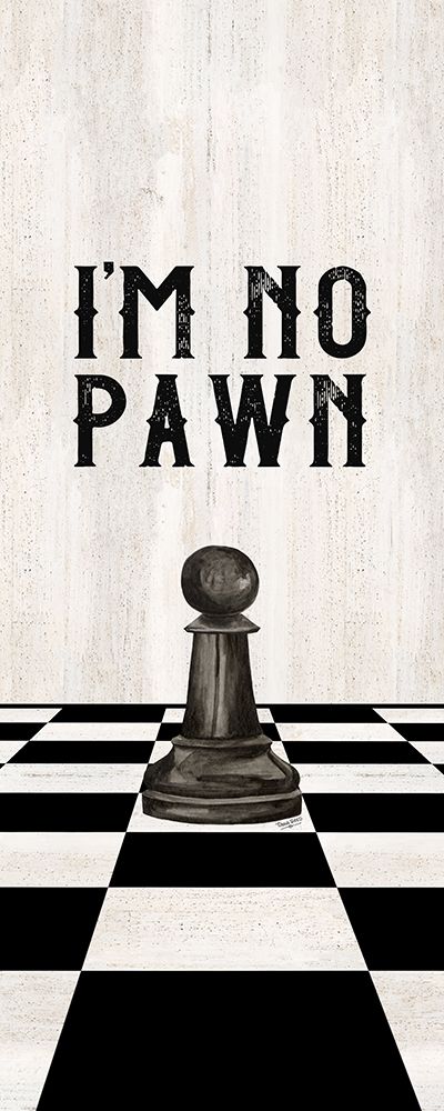 Rather be Playing Chess black panel III-No Pawn art print by Tara Reed for $57.95 CAD