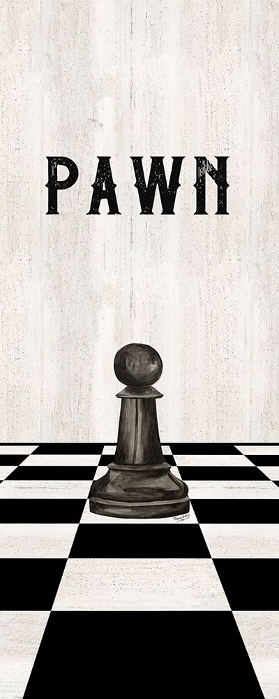 Rather be Playing Chess Pieces black panel I-Pawn art print by Tara Reed for $57.95 CAD