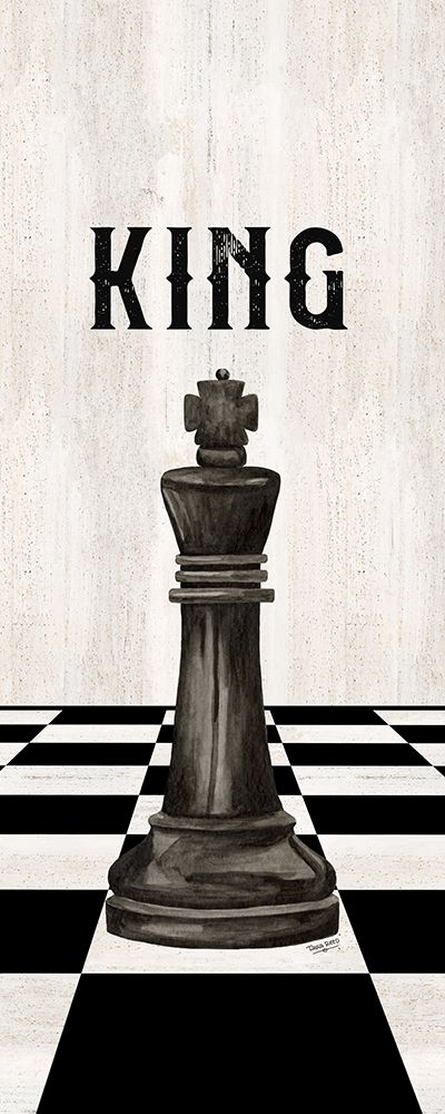 Rather be Playing Chess Pieces black panel V-King art print by Tara Reed for $57.95 CAD