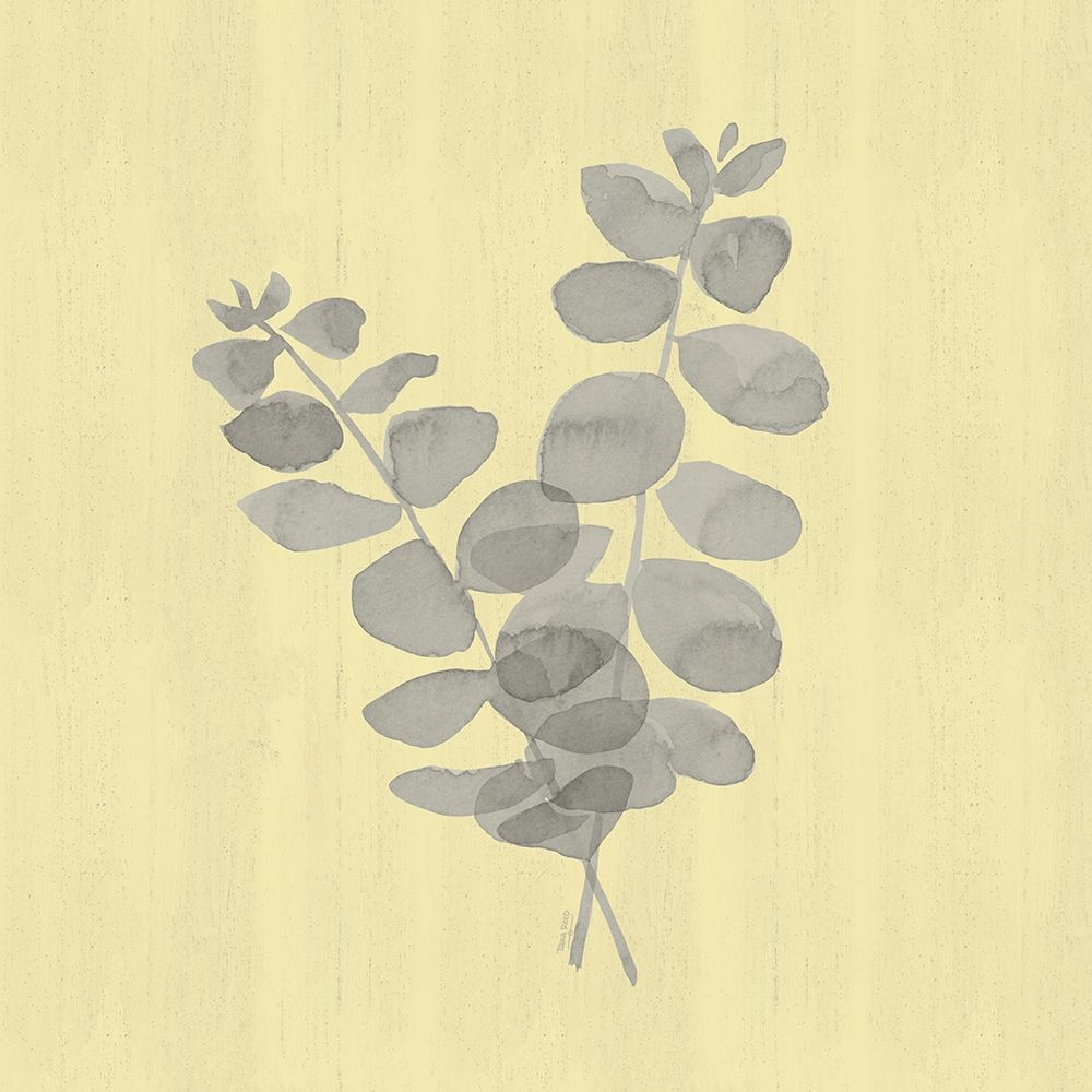 Natural Inspiration Eucalyptus gray And yellow I art print by Tara Reed for $57.95 CAD