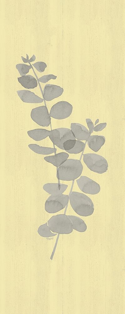 Natural Inspiration Eucalyptus vertical gray And yellow II art print by Tara Reed for $57.95 CAD