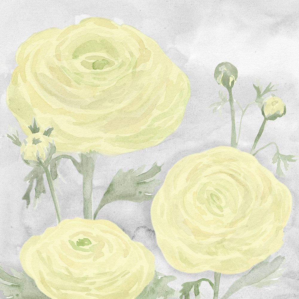 Peaceful Repose gray And yellow I art print by Tara Reed for $57.95 CAD
