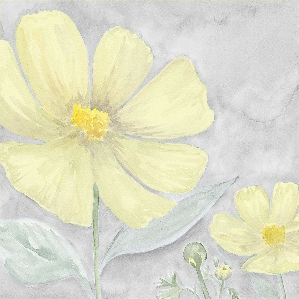 Peaceful Repose gray And yellow III art print by Tara Reed for $57.95 CAD