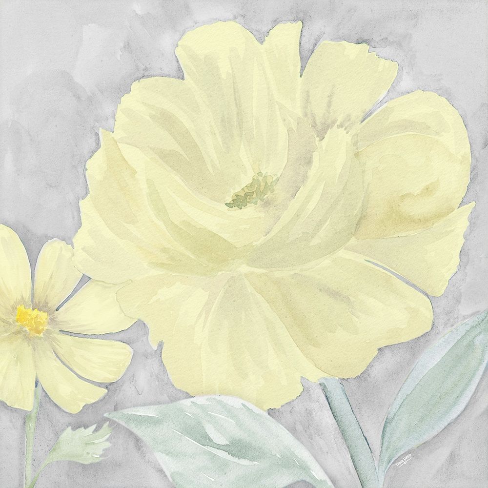 Peaceful Repose gray And yellow IV art print by Tara Reed for $57.95 CAD