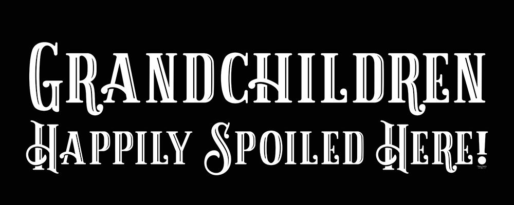 Grandparent Life panel black VIII-Spoiled Here art print by Tara Reed for $57.95 CAD