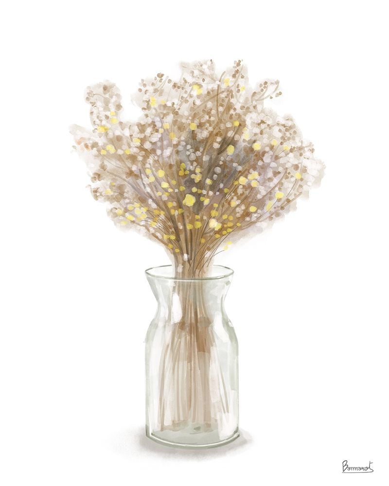 Dried  Flower yellow II art print by Bannarot for $57.95 CAD