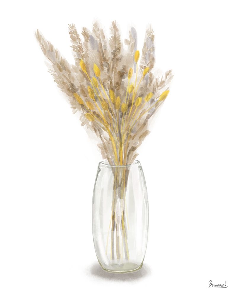 Dried  Flower yellow III art print by Bannarot for $57.95 CAD