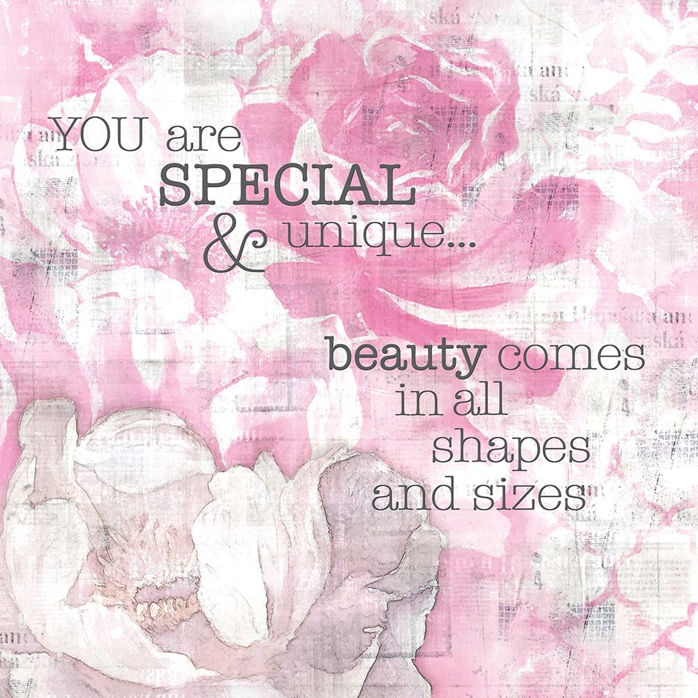 Textured  Sentiment pink II art print by Lee C for $57.95 CAD