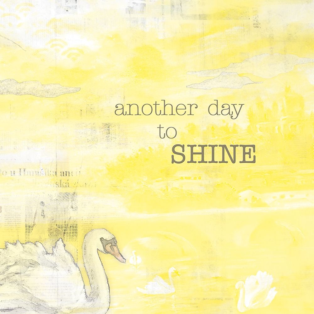 Textured  Sentiment yellow I art print by Lee C for $57.95 CAD