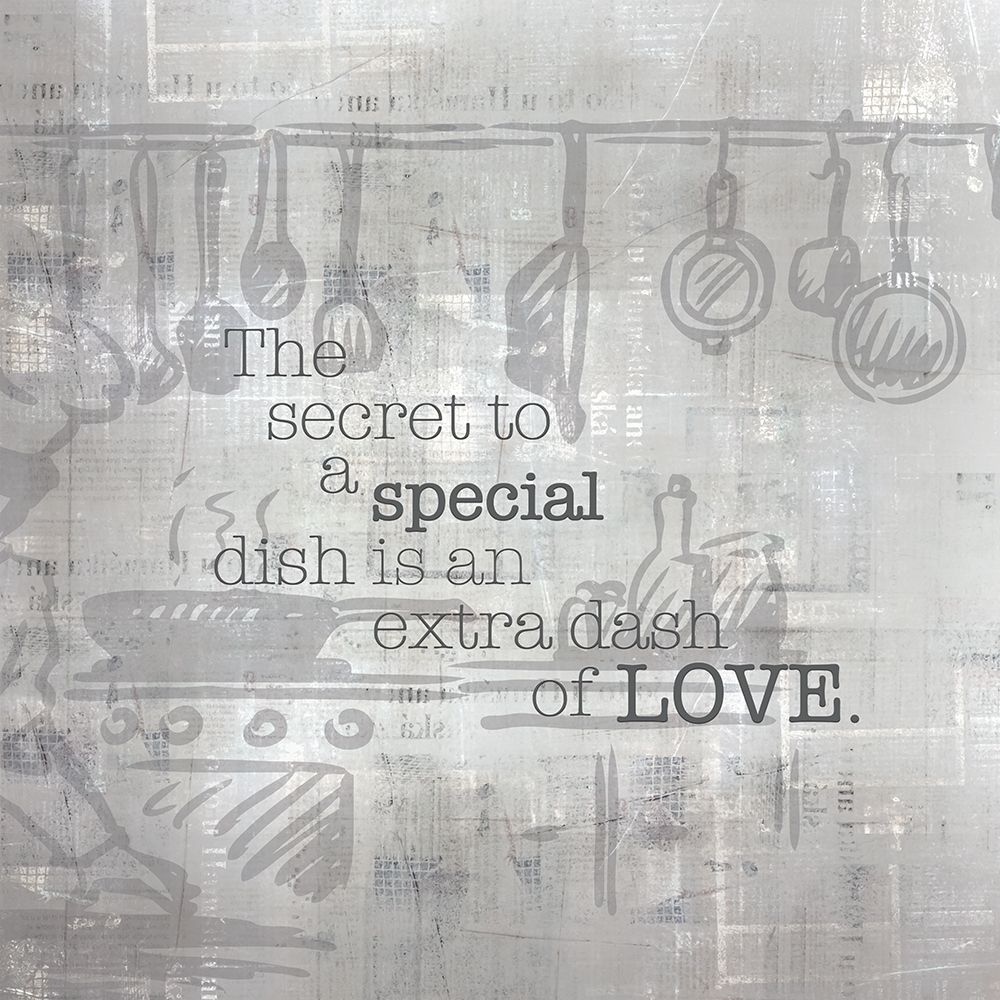 Textured  Sentiment kitchen II art print by Lee C for $57.95 CAD