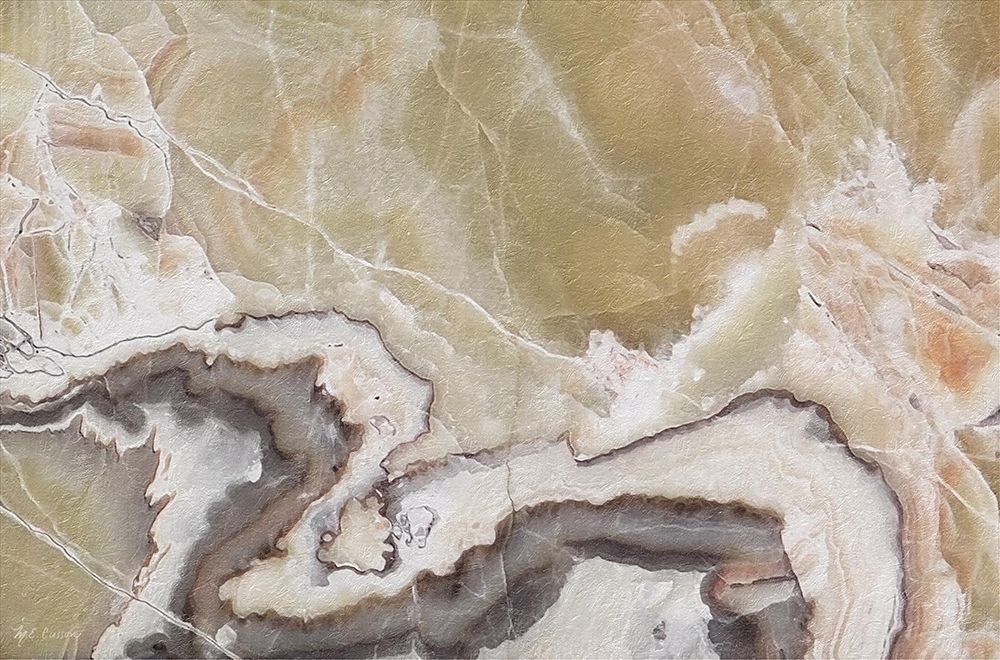 Marble  Colors brown V art print by Marie-Elaine Cusson for $57.95 CAD