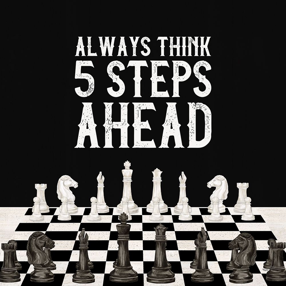 Rather  be Playing Chess III-5 Steps Ahead art print by Tara Reed for $57.95 CAD