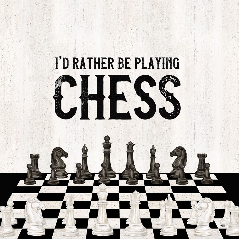 Rather  be Playing Chess VI-Rather Be art print by Tara Reed for $57.95 CAD