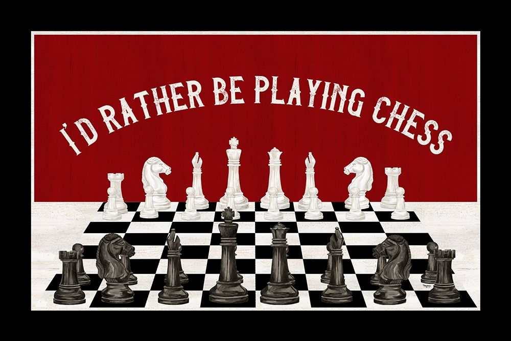 Rather  be Playing Chess board landscape art print by Tara Reed for $57.95 CAD