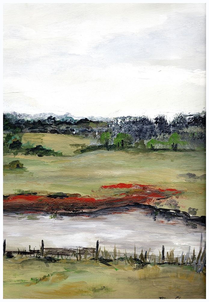 Farmhouse  Fields II art print by Marcy Chapman for $57.95 CAD