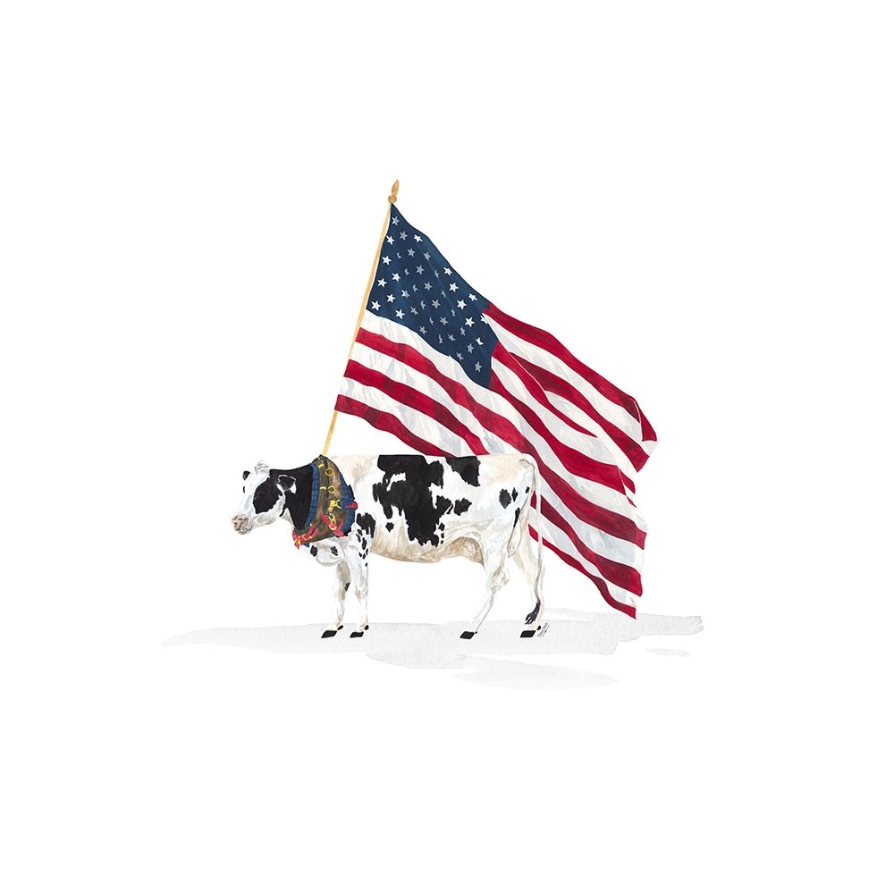 All  American Farmhouse on white I art print by Tara Reed for $57.95 CAD