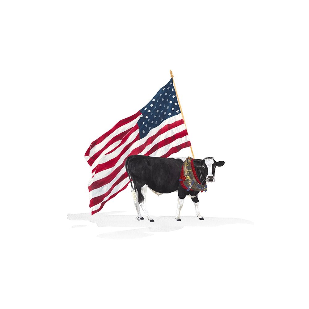 All  American Farmhouse on white II art print by Tara Reed for $57.95 CAD