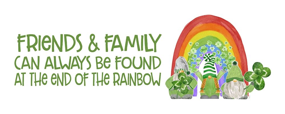 Luck  of the Gnomes panel II-End of the Rainbow art print by Tara Reed for $57.95 CAD