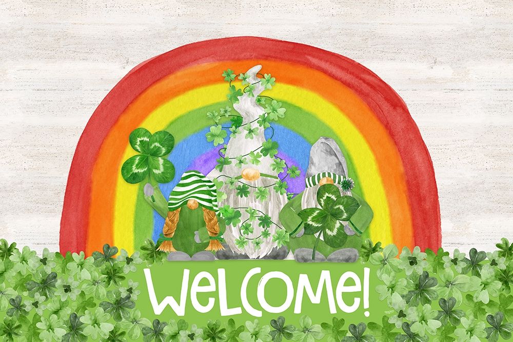 Luck  of the Gnomes landscape-Welcome art print by Tara Reed for $57.95 CAD