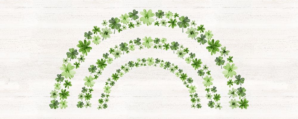 Shamrock  Rainbows panel III art print by Tara Reed for $57.95 CAD