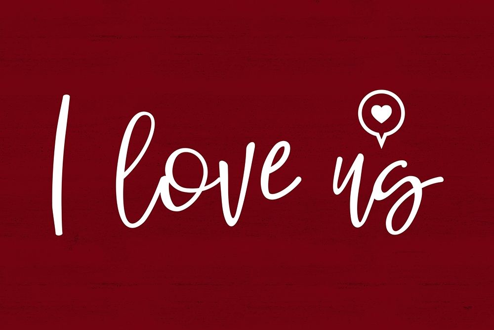 Valentines  landscape sentiment III-Love Us art print by Tara Reed for $57.95 CAD