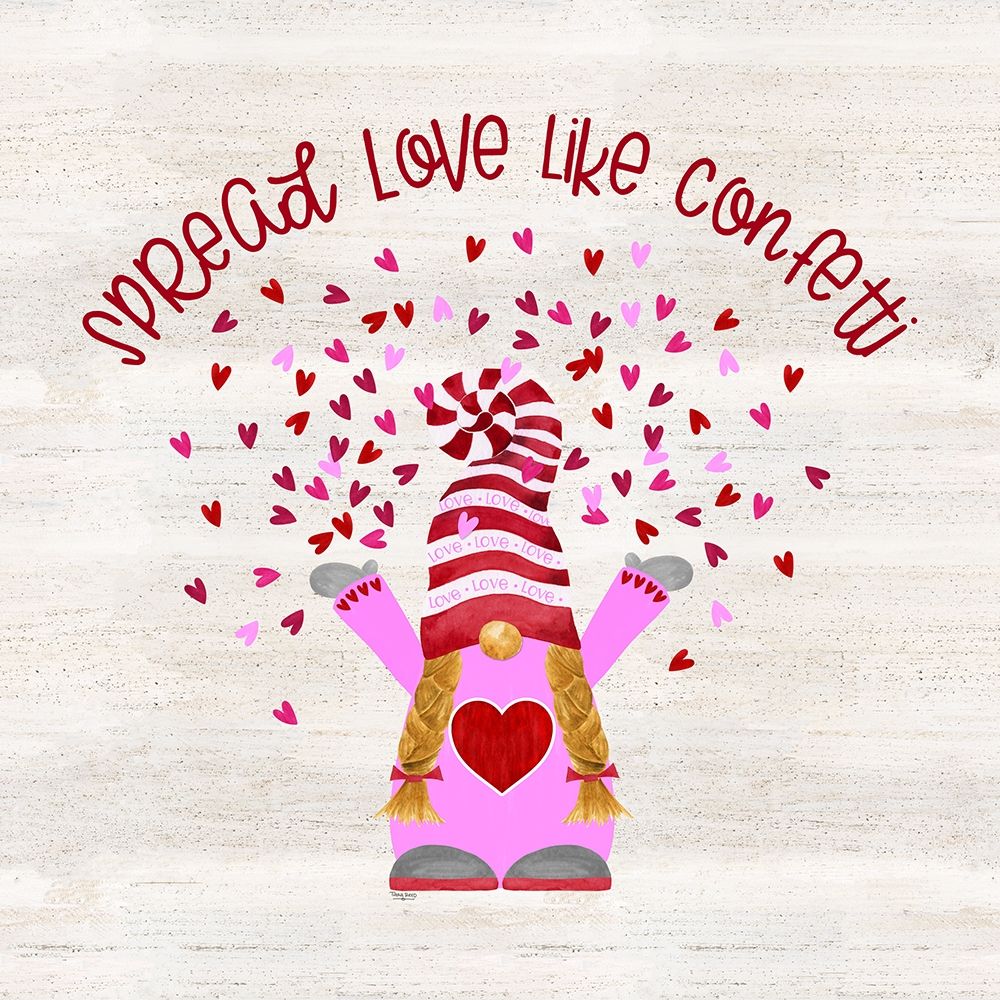 Valentine  Gnomes II-Confetti art print by Tara Reed for $57.95 CAD