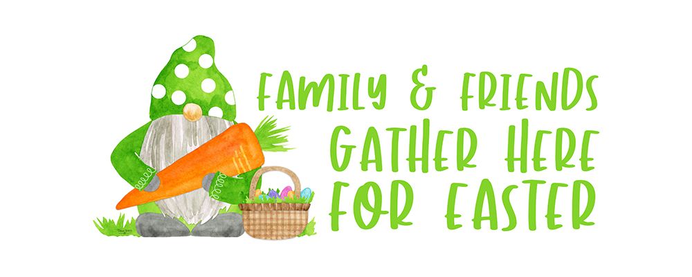 Easter Gnomes panel III-Family And Friends art print by Tara Reed for $57.95 CAD