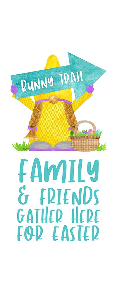 Easter Gnomes vertical II-Family And Friends art print by Tara Reed for $57.95 CAD