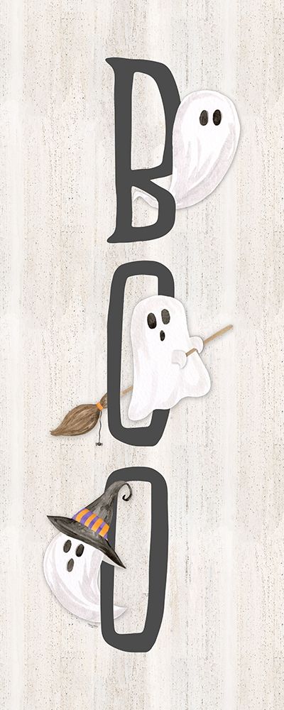 Sit a Spell Sentiment vertical I-Boo art print by Tara Reed for $57.95 CAD