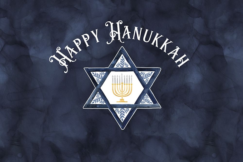 Hanukkah Lights landscape-Happy Hanukkah art print by Tara Reed for $57.95 CAD